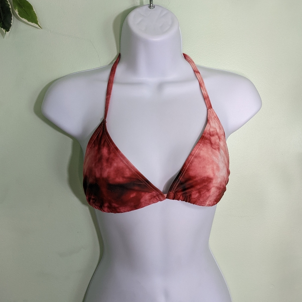 5/$18 Adila Tie Dye Triangle Bikini Top